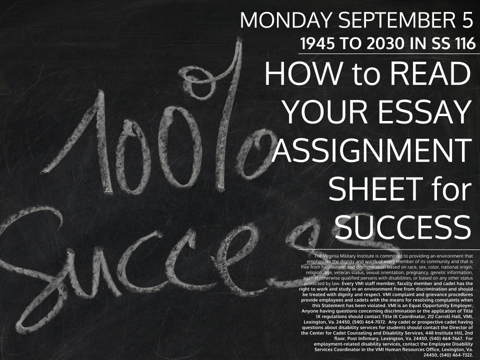 How to Read Your Essay Assignment Sheet for Success